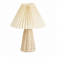 Lampe en rotin naturel design plissé | PLEA