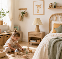 Lampe en rotin naturel design plissé | PLEA