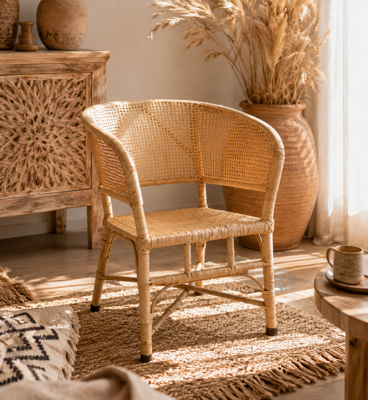 Chaise en rotin naturel style intemporel | BALI