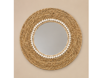 Miroir en rotin naturel rond tressé | DOKI