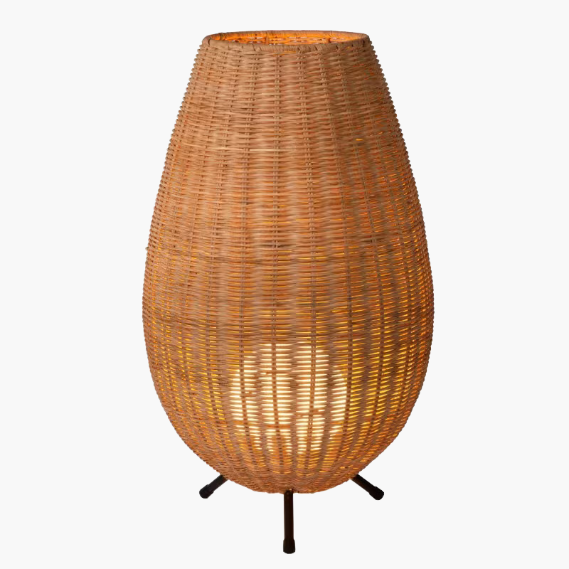Lampe de Table Cosy en Rotin | COLIN