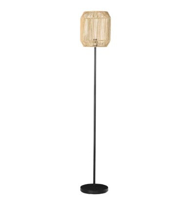 Lampadaire en rotin pour salon